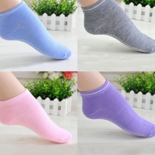 Cotton Dance Sport Massage Ankle Socks - Pilates Yoga Non Slip Grip Socks